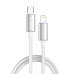 Дата кабель USB-C to Lightning 2.0m PD30W zinc alloy braided white ColorWay (CW-CBPDCL099-WT) Дата кабель USB-C to Lightning 2.0m PD30W zinc alloy braided white ColorWay (CW-CBPDCL099-WT)