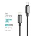 Дата кабель USB-C to Lightning 2.0m PD30W zinc alloy braided black ColorWay (CW-CBPDCL099-BK)