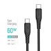 Дата кабель USB-C to USB-C 1.0m 3A 60W textured PVC black ColorWay (CW-CBPDCC094-BK) Дата кабель USB-C to USB-C 1.0m 3A 60W textured PVC black ColorWay (CW-CBPDCC094-BK)