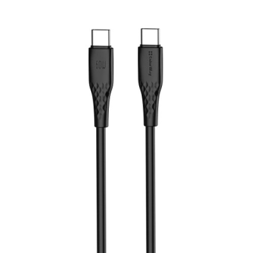 Дата кабель USB-C to USB-C 2.0m 3A 60W textured PVC black ColorWay (CW-CBPDCC095-BK) Дата кабель USB-C to USB-C 2.0m 3A 60W textured PVC black ColorWay (CW-CBPDCC095-BK)
