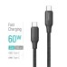 Дата кабель USB-C to USB-C 1.0m 3A 60W TPE embossed black ColorWay (CW-CBPDCC101-BK) Дата кабель USB-C to USB-C 1.0m 3A 60W TPE embossed black ColorWay (CW-CBPDCC101-BK)