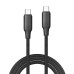 Дата кабель USB-C to USB-C 1.0m 3A 60W TPE embossed black ColorWay (CW-CBPDCC101-BK) Дата кабель USB-C to USB-C 1.0m 3A 60W TPE embossed black ColorWay (CW-CBPDCC101-BK)