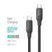 Дата кабель USB-C to USB-C 2.0m 3A 60W TPE embossed black ColorWay (CW-CBPDCC102-BK) Дата кабель USB-C to USB-C 2.0m 3A 60W TPE embossed black ColorWay (CW-CBPDCC102-BK)