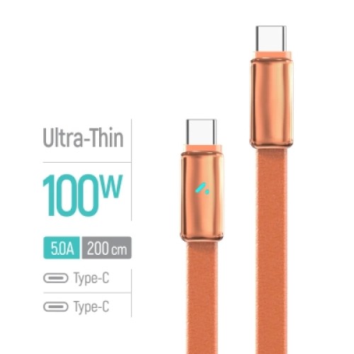 Дата кабель USB-C to USB-C 1.0m 5A 100W ultra-thin orange ColorWay (CW-CBPDCC100-OR) Дата кабель USB-C to USB-C 1.0m 5A 100W ultra-thin orange ColorWay (CW-CBPDCC100-OR)