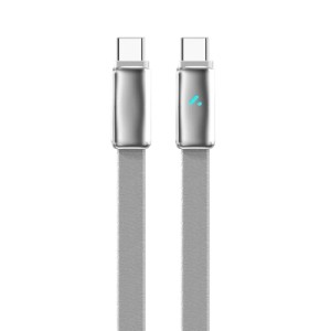 Дата кабель USB-C to USB-C 1.0m 5A 100W ultra-thin gray ColorWay (CW-CBPDCC100-GR)
