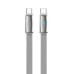 Дата кабель USB-C to USB-C 1.0m 5A 100W ultra-thin gray ColorWay (CW-CBPDCC100-GR) Дата кабель USB-C to USB-C 1.0m 5A 100W ultra-thin gray ColorWay (CW-CBPDCC100-GR)