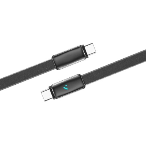 Дата кабель USB-C to USB-C 1.0m 5A 100W ultra-thin black ColorWay (CW-CBPDCC100-BK) Дата кабель USB-C to USB-C 1.0m 5A 100W ultra-thin black ColorWay (CW-CBPDCC100-BK)