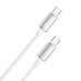 Дата кабель USB-C to USB-C 1.0m 5A 100W zinc alloy braided white ColorWay (CW-CBPDCC098-WT) Дата кабель USB-C to USB-C 1.0m 5A 100W zinc alloy braided white ColorWay (CW-CBPDCC098-WT)