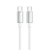 Дата кабель USB-C to USB-C 1.0m 5A 100W zinc alloy braided white ColorWay (CW-CBPDCC098-WT) Дата кабель USB-C to USB-C 1.0m 5A 100W zinc alloy braided white ColorWay (CW-CBPDCC098-WT)