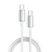 Дата кабель USB-C to USB-C 1.0m 5A 100W zinc alloy braided white ColorWay (CW-CBPDCC098-WT) Дата кабель USB-C to USB-C 1.0m 5A 100W zinc alloy braided white ColorWay (CW-CBPDCC098-WT)