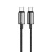 Дата кабель USB-C to USB-C 1.0m 5A 100W zinc alloy braided black ColorWay (CW-CBPDCC098-BK) Дата кабель USB-C to USB-C 1.0m 5A 100W zinc alloy braided black ColorWay (CW-CBPDCC098-BK)