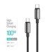 Дата кабель USB-C to USB-C 1.0m 5A 100W zinc alloy braided black ColorWay (CW-CBPDCC098-BK) Дата кабель USB-C to USB-C 1.0m 5A 100W zinc alloy braided black ColorWay (CW-CBPDCC098-BK)