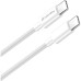 Дата кабель USB-C to USB-C 2.0m 5A 100W zinc alloy braided white ColorWay (CW-CBPDCC099-WT)