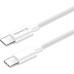 Дата кабель USB-C to USB-C 2.0m 5A 100W zinc alloy braided white ColorWay (CW-CBPDCC099-WT)