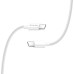 Дата кабель USB-C to USB-C 2.0m 5A 100W zinc alloy braided white ColorWay (CW-CBPDCC099-WT)