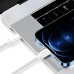 Дата кабель USB-C to USB-C 2.0m 5A 100W zinc alloy braided white ColorWay (CW-CBPDCC099-WT)