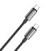 Дата кабель USB-C to USB-C 2.0m 5A 100W zinc alloy braided black ColorWay (CW-CBPDCC099-BK) Дата кабель USB-C to USB-C 2.0m 5A 100W zinc alloy braided black ColorWay (CW-CBPDCC099-BK)