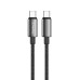 Дата кабель USB-C to USB-C 2.0m 5A 100W zinc alloy braided black ColorWay (CW-CBPDCC099-BK) Дата кабель USB-C to USB-C 2.0m 5A 100W zinc alloy braided black ColorWay (CW-CBPDCC099-BK)