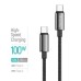 Дата кабель USB-C to USB-C 2.0m 5A 100W zinc alloy braided black ColorWay (CW-CBPDCC099-BK) Дата кабель USB-C to USB-C 2.0m 5A 100W zinc alloy braided black ColorWay (CW-CBPDCC099-BK)