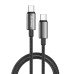 Дата кабель USB-C to USB-C 2.0m 5A 100W zinc alloy braided black ColorWay (CW-CBPDCC099-BK) Дата кабель USB-C to USB-C 2.0m 5A 100W zinc alloy braided black ColorWay (CW-CBPDCC099-BK)