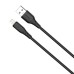 Дата кабель USB 2.0 AM to Lightning 1.0m 3A textured PVC black ColorWay (CW-CBUL094-BK)