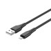 Дата кабель USB 2.0 AM to Lightning 1.0m 3A textured PVC black ColorWay (CW-CBUL094-BK)