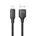 Дата кабель USB 2.0 AM to Lightning 1.0m 3A TPE embossed black ColorWay (CW-CBUL101-BK)