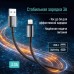 Дата кабель USB 2.0 AM to Lightning 1.0m 3A zinc alloy braided black ColorWay (CW-CBUL098-BK)