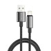 Дата кабель USB 2.0 AM to Lightning 2.0m 3A zinc alloy braided black ColorWay (CW-CBUL099-BK) Дата кабель USB 2.0 AM to Lightning 2.0m 3A zinc alloy braided black ColorWay (CW-CBUL099-BK)