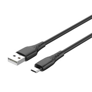 Дата кабель USB 2.0 AM to Micro 5P 1.0m 3A textured PVC black ColorWay (CW-CBUM094-BK)