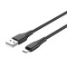 Дата кабель USB 2.0 AM to Micro 5P 1.0m 3A textured PVC black ColorWay (CW-CBUM094-BK) Дата кабель USB 2.0 AM to Micro 5P 1.0m 3A textured PVC black ColorWay (CW-CBUM094-BK)