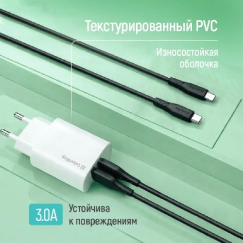 Дата кабель USB 2.0 AM to Micro 5P 1.0m 3A textured PVC black ColorWay (CW-CBUM094-BK) Дата кабель USB 2.0 AM to Micro 5P 1.0m 3A textured PVC black ColorWay (CW-CBUM094-BK)