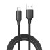 Дата кабель USB 2.0 AM to USB-C 1.0m 3A TPE embossed black ColorWay (CW-CBUC101-BK) Дата кабель USB 2.0 AM to USB-C 1.0m 3A TPE embossed black ColorWay (CW-CBUC101-BK)