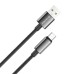 Дата кабель USB 2.0 AM to USB-C 1.0m 3A zinc alloy braided black ColorWay (CW-CBUC098-BK)