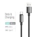 Дата кабель USB 2.0 AM to USB-C 1.0m 3A zinc alloy braided black ColorWay (CW-CBUC098-BK)