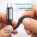 Дата кабель USB 2.0 AM to USB-C 2.0m 3A zinc alloy braided black ColorWay (CW-CBUC099-BK)