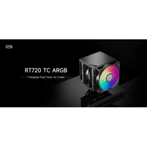 Кулер для процессора PcCooler Охолоджувач для процесора PсCOOLER RT720 TC ARGB BK чорний IntelLGA 11 (RT720 TC ARGB BK) Кулер для процессора PcCooler Охолоджувач для процесора PсCOOLER RT720 TC ARGB BK чорний IntelLGA 11 (RT720 TC ARGB BK)
