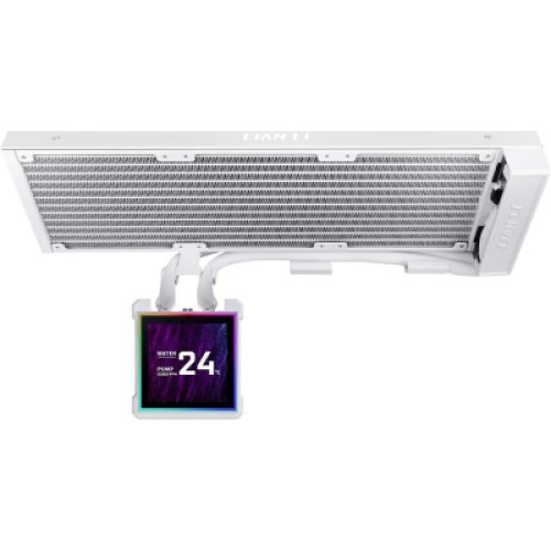 Система жидкостного охлаждения Lian Li HydroShift II LCD-S 360N FANLESS, White (G89.GHS2LCDS36NW.00)