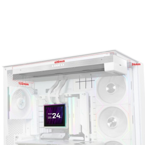 Система жидкостного охлаждения Lian Li HydroShift II LCD-S 360N FANLESS, White (G89.GHS2LCDS36NW.00)