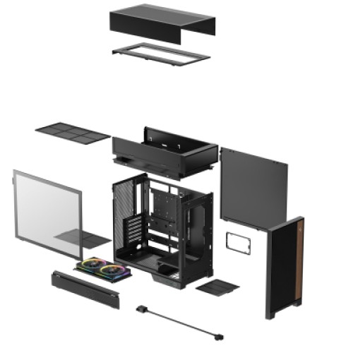 Корпус для ПК Deepcool CL660 Black (R-CL660-BKNNA0-G-1)