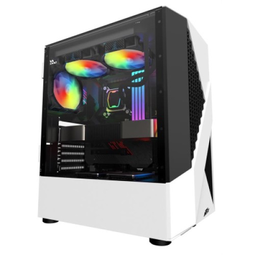 Корпус для ПК 1stPlayer F3-A-4F1-WH&PS-600FK