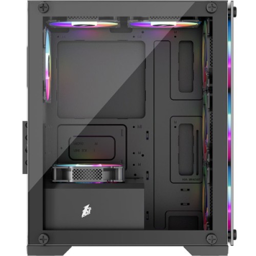 Корпус для ПК 1stPlayer X2-M-BK-4F1-PS-600FK-EU