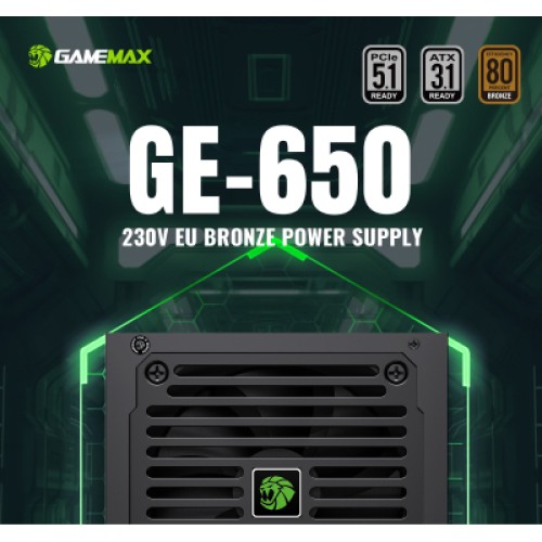 Блок питания Gamemax 650W (GE-650) Блок питания Gamemax 650W (GE-650)