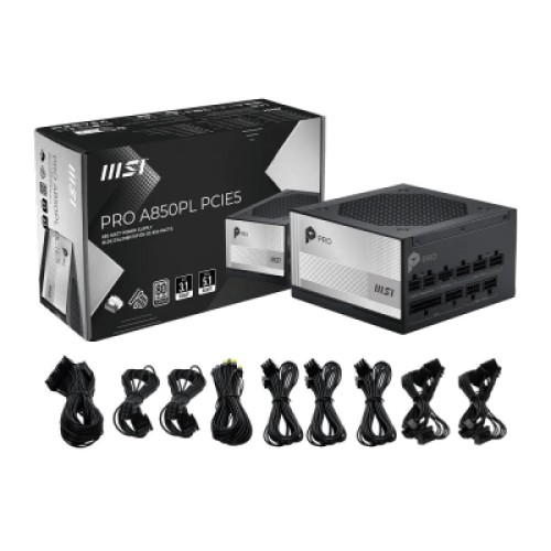 Блок питания MSI 850W (PRO A850PL PCIE5)