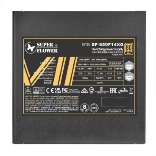 Блок питания Super Flower 850W LEADEX VII GOLD (SF-850F14XG)