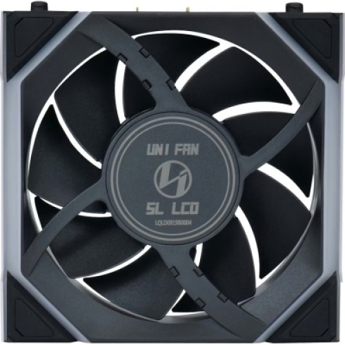Кулер для корпуса Lian Li UNI Fan SL WIRELESS LCD 120-1, Black (G99.12SLLCD1W1B.00)
