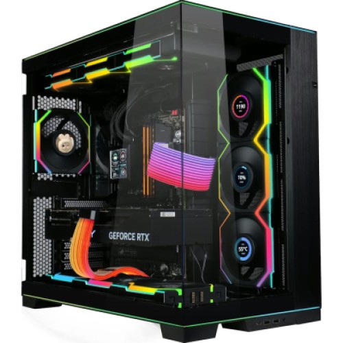 Кулер для корпуса Lian Li UNI Fan SL WIRELESS LCD 120-1, Black (G99.12SLLCD1W1B.00)