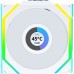 Кулер для корпуса Lian Li UNI Fan SL WIRELESS LCD 120-1, White (G99.12SLLCD1W1W.00)