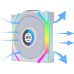 Кулер для корпуса Lian Li UNI Fan SL WIRELESS LCD 120-3, White (G99.12SLLCD1W3W.00)