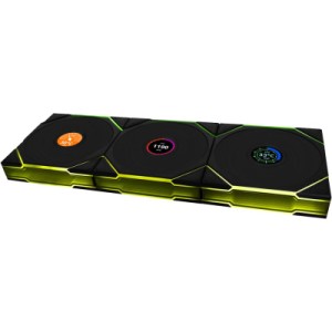 Кулер для корпуса Lian Li UNI Fan TL WIRELESS LCD 120-3, Black (G99.12TLLCD1W3B.00)